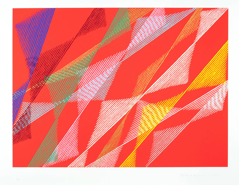 Piero Dorazio – La Ribambelle Des Gobelins IV, 1992 – Siebdruck Piero Dorazio – La Ribambelle Des Gobelins IV, 1992 – Siebdruck