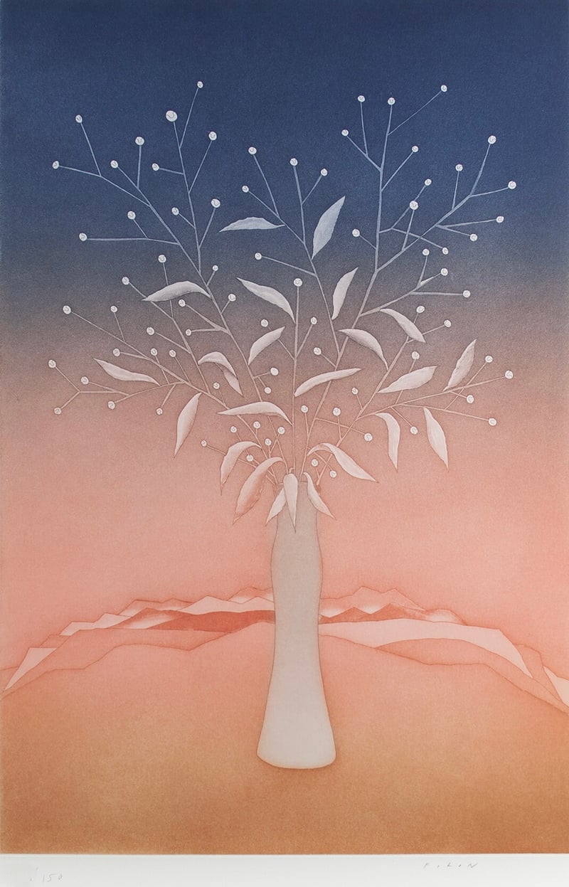 Jean-Michel Folon – Tennis tree – Ets en Aquatint Jean-Michel Folon – Tennis tree – Ets en Aquatint