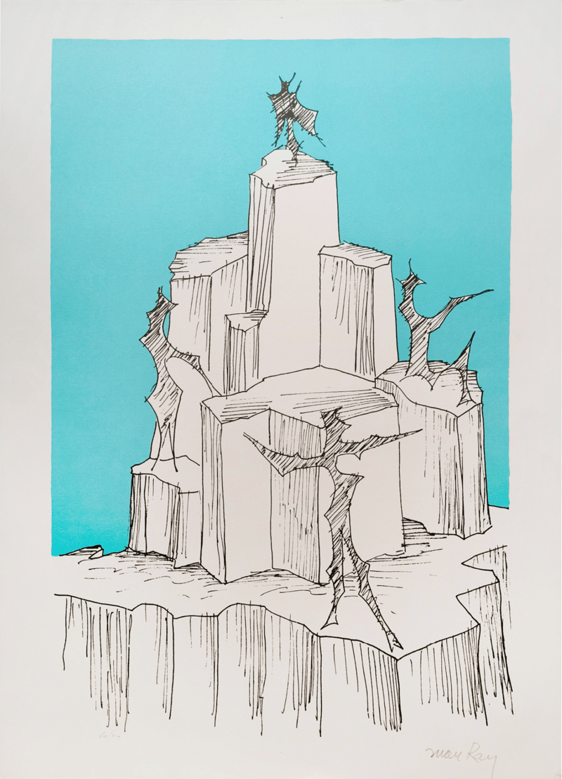 Man Ray – La Montagna di Cristallo, 1971 – Lithograph Man Ray – La Montagna di Cristallo, 1971 – Lithograph
