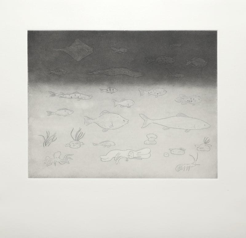 Atsushi Kaga – At the bottom of the sea, 2026 – Etching