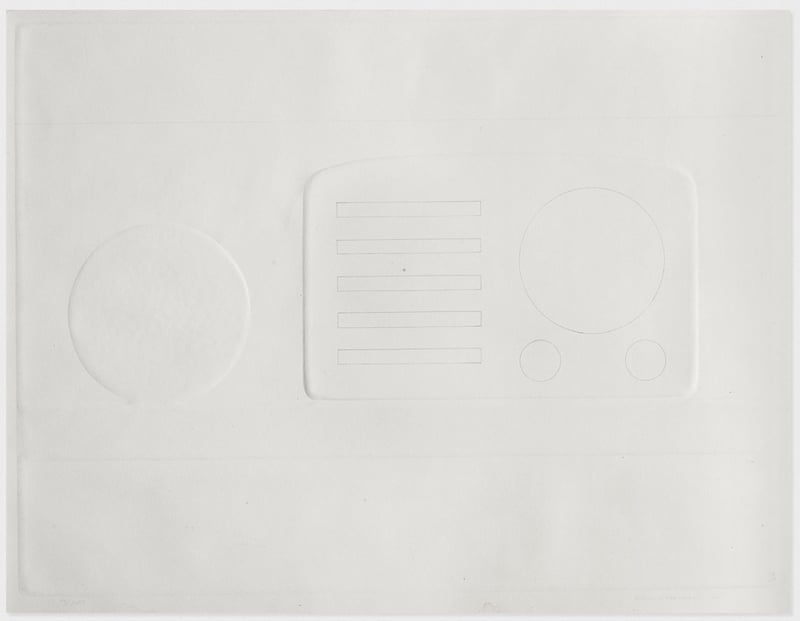 Tom Wesselmann – Still Life with Radio, 1965 – Repujado Tom Wesselmann – Still Life with Radio, 1965 – Repujado