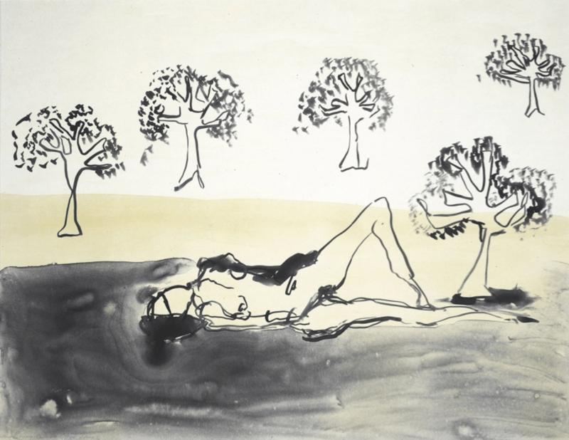 Tracey Emin – Laying with the Olive Trees, 2011 – Lithographie Tracey Emin – Laying with the Olive Trees, 2011 – Lithographie