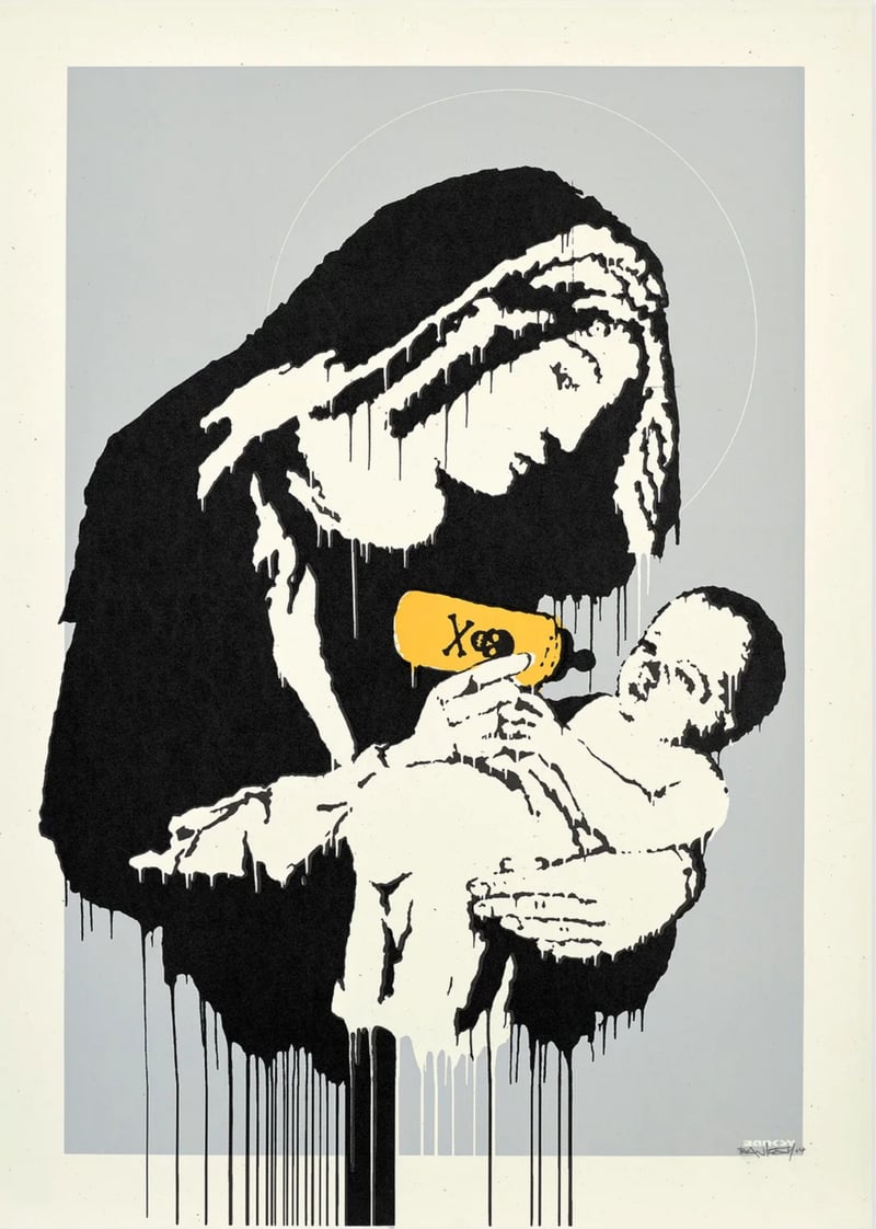 Banksy – Toxic Mary, 2003 – Sérigraphie (Screen-print)