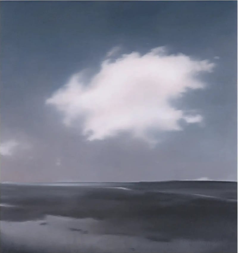 Gerhard Richter – Landschaft mit Wolke, 2026 – Mixed Media