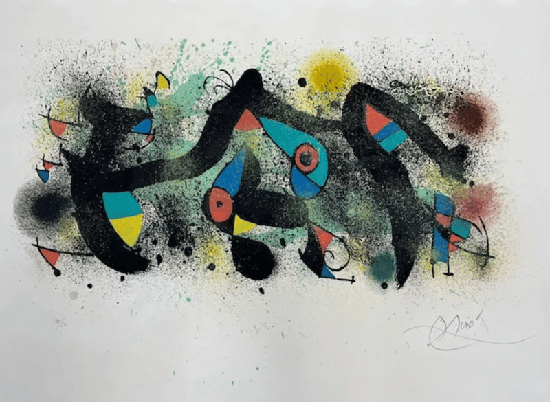 Joan Miró – Cerámicas de Miró y Artigas, 1974 – Litografía