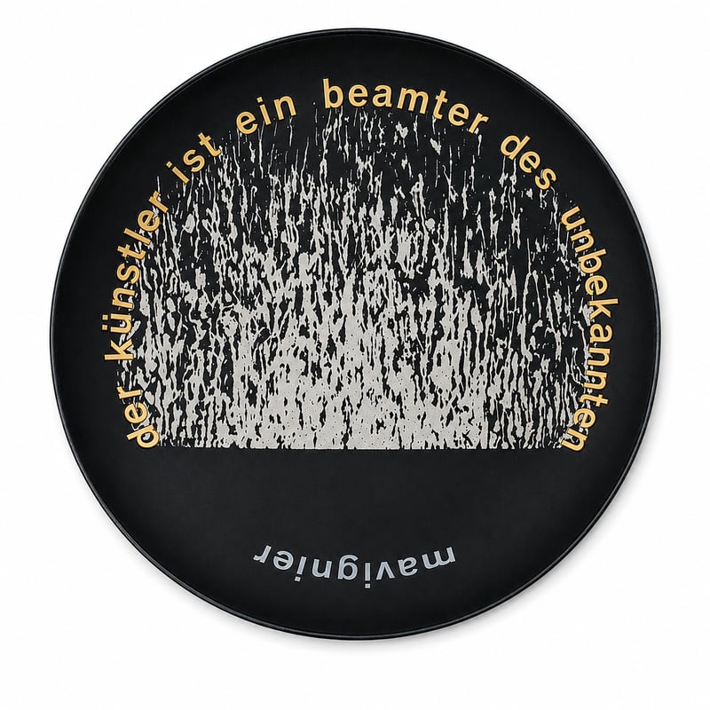 Almir Mavignier – der künstler ist ein beamter....., 1979 – Bord