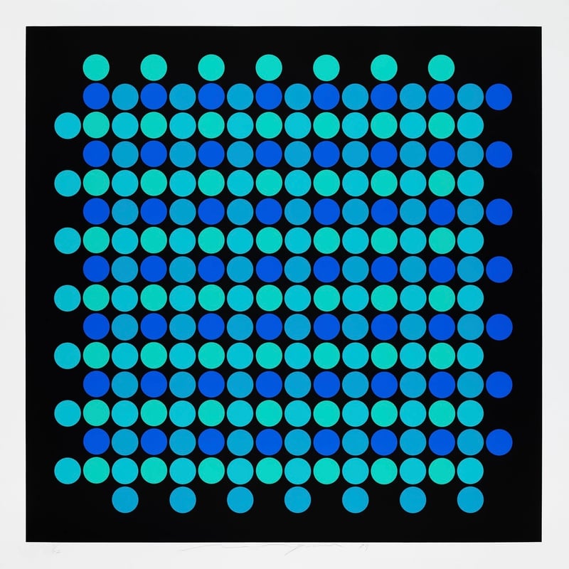 Almir Mavignier – Untiteld from 9x5 Konkret Portfolio, 1979 – Zeefdruk