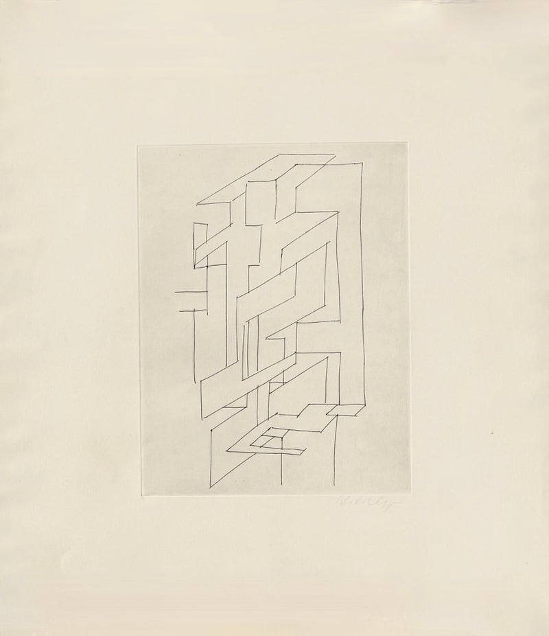 Victor Vasarely – Gordes Gestalt, 1948 – Etching