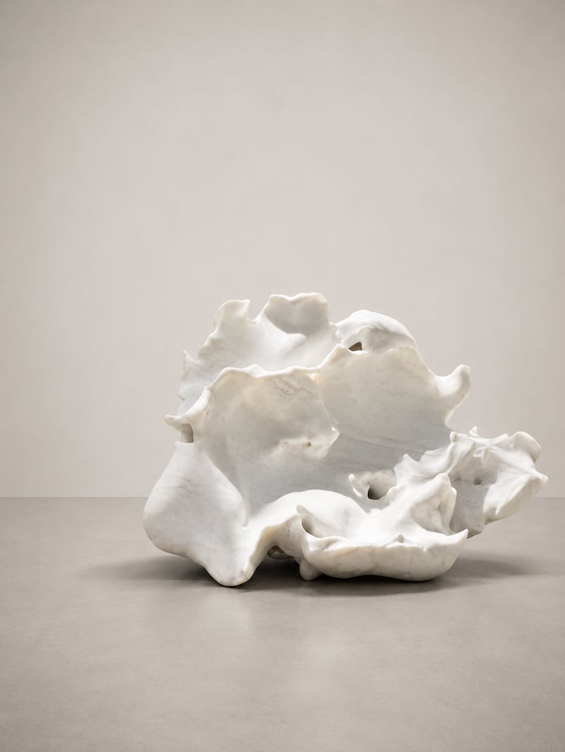 Eva Claessens – Un souffle d'une fleur, 2026 – Marble Eva Claessens – Un souffle d'une fleur, 2026 – Marble