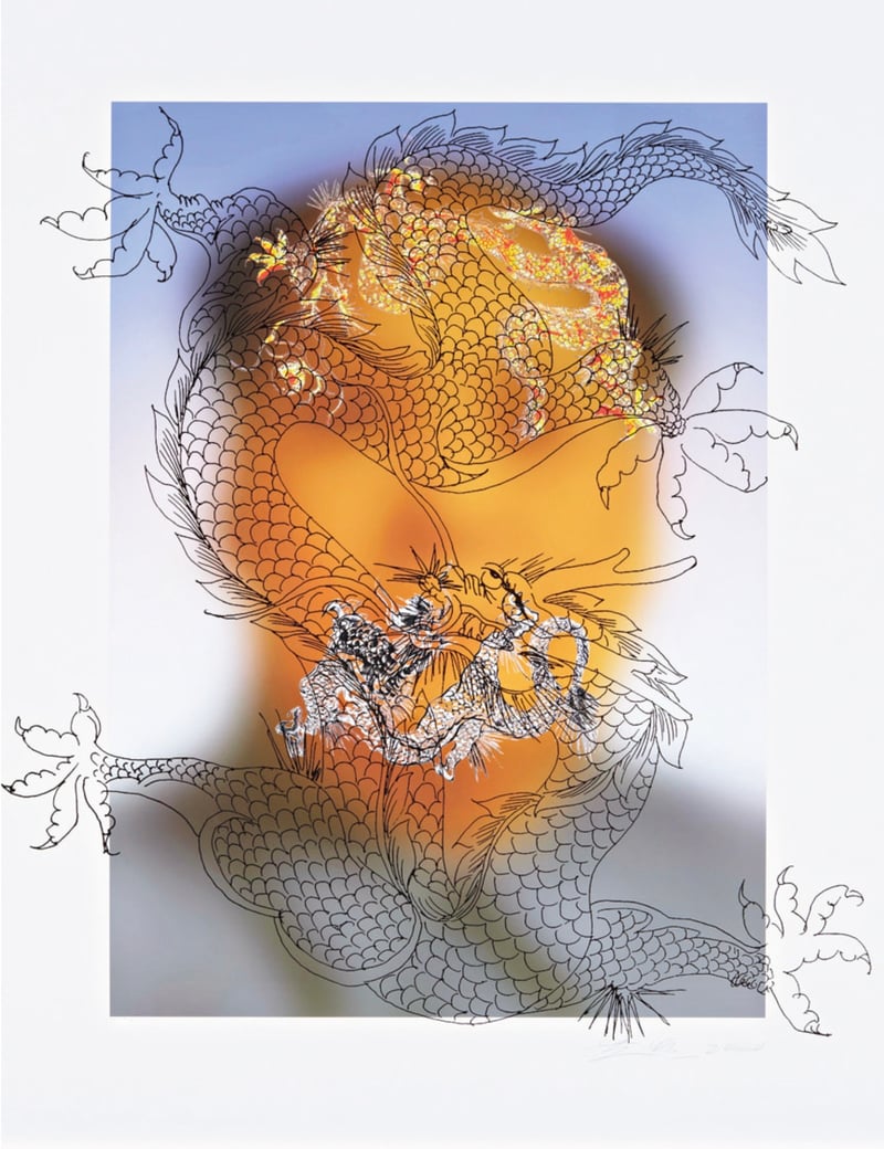 Artwork © Huang Yan - Mao With Dragons, 2008