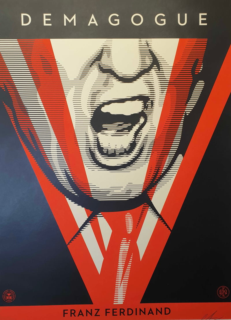 Artwork © Shepard Fairey (Demagogue, 2016)
