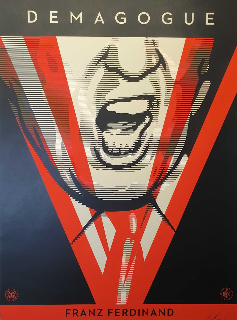 Artwork © Shepard Fairey (Demagogue, 2016)