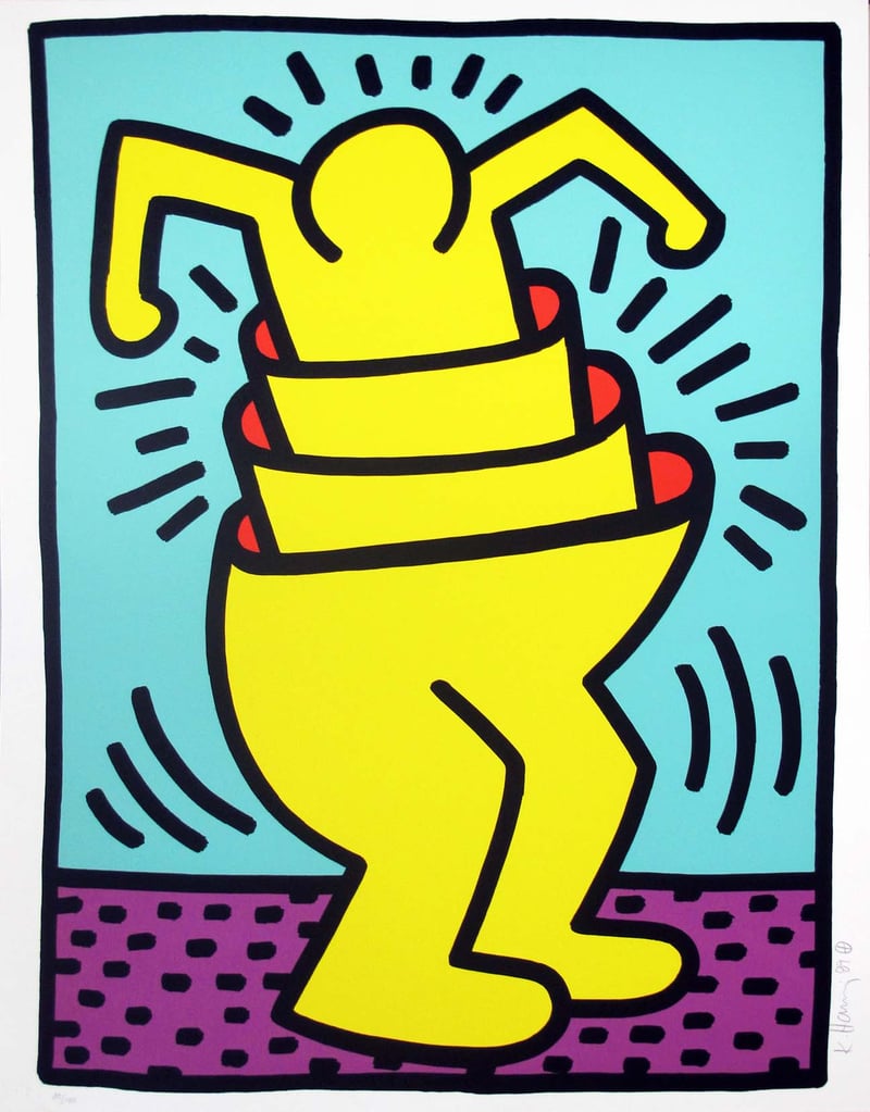 Artwork © Keith Haring - Untitled (Cup Man), 1989