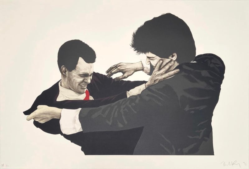 Artwork © Robert Longo - Frank & Glenn, 1991