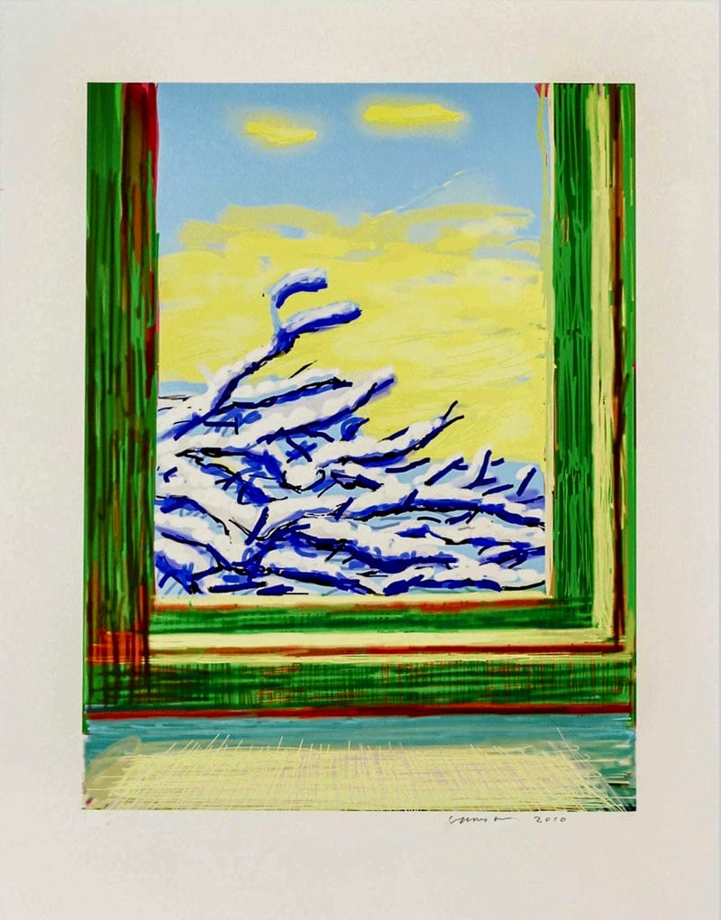 David Hockney - My Window. Art Edition (No. 501–750), iPad drawing ‘No. 610', 23rd December 2010, 2019 