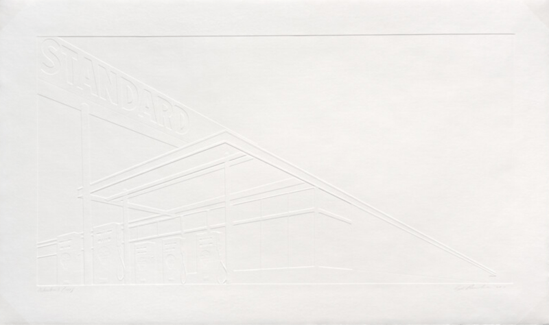 Artwork © Ed Ruscha - Ghost Station, 2011