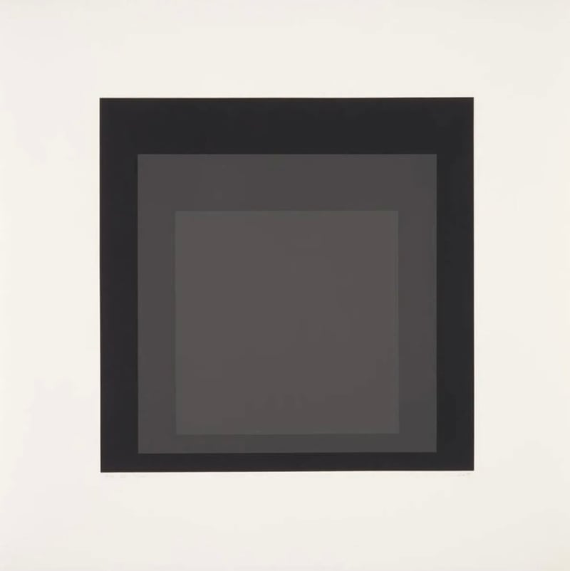 Artwork ©  Josef Albers  - Homage to the Square, 1970