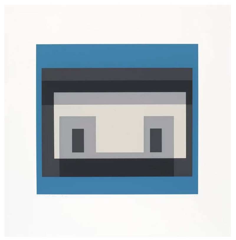 Artwork ©  Josef Albers - Variants IV, from Ten Variants, 1966