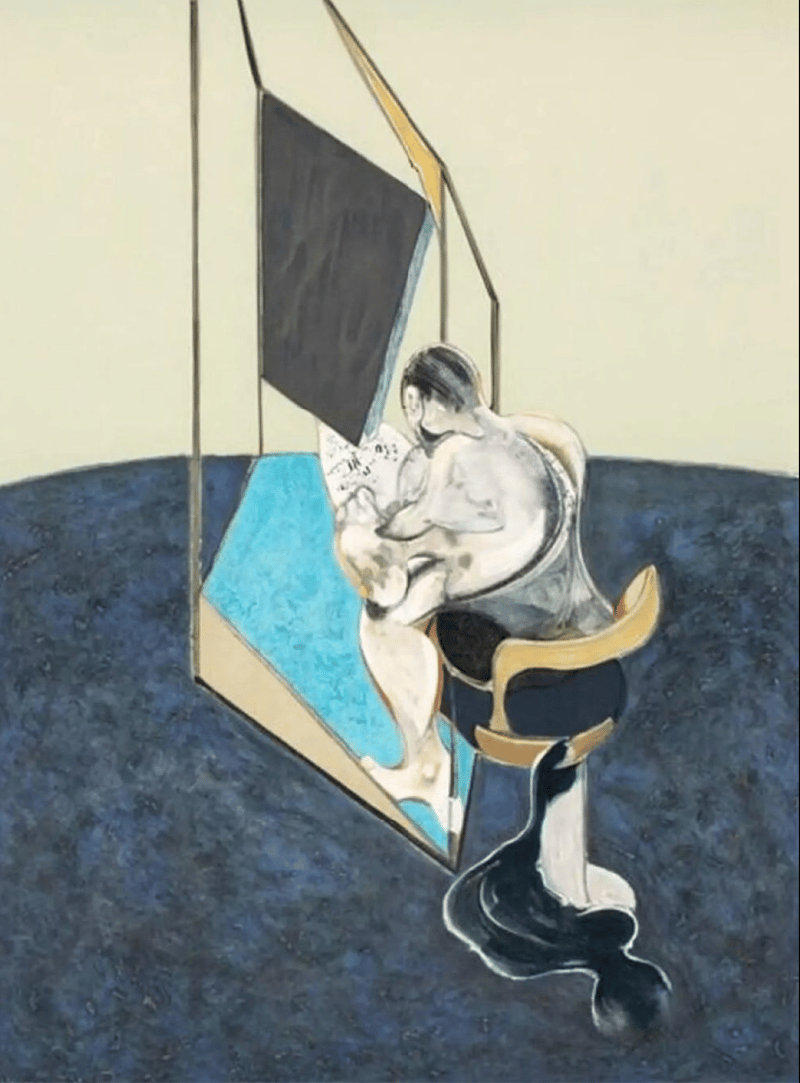 Artwork © Francis Bacon - Three Studies of Male Back (One Work - Central panel of the triptych), 1987