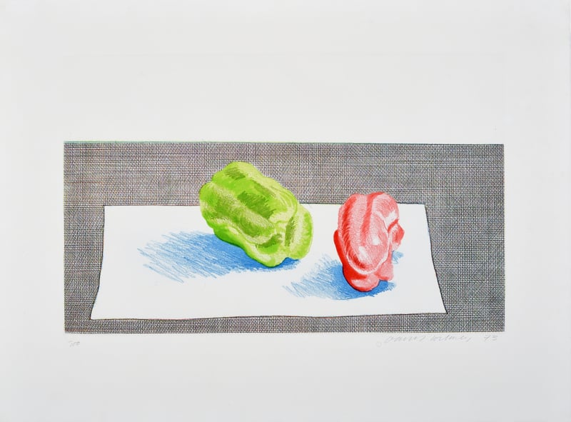Artwork © David Hockney - Two Peppers, 1973