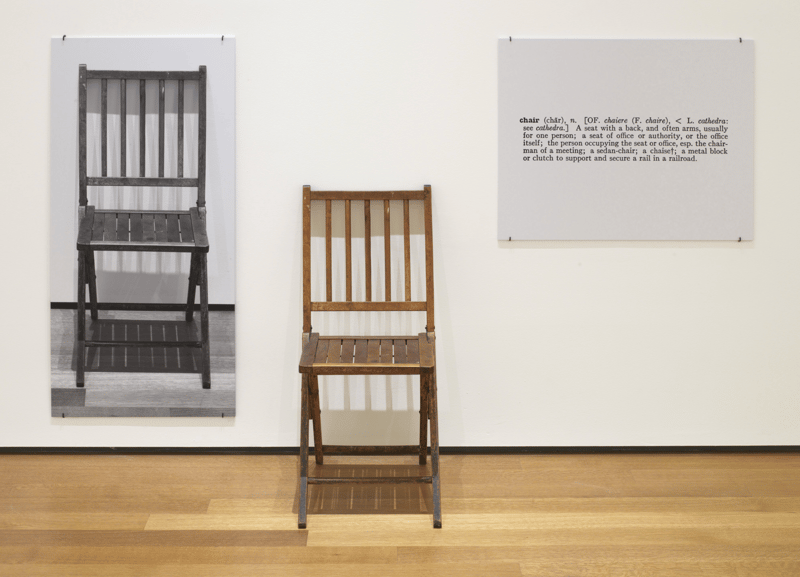 Joseph Kosuth - One and Three Chairs (1965)