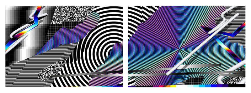 Artwork © Felipe Pantone - Optichromie 143 (diptych), 2023