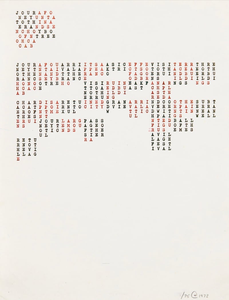 Carl Andre - Untitled, 1973