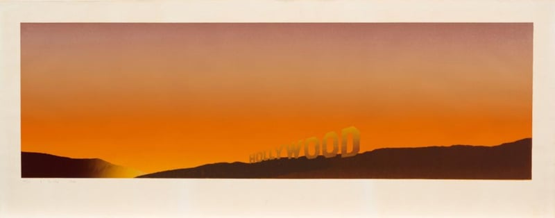 Artwork © Ed Ruscha -  Hollywood, 1968