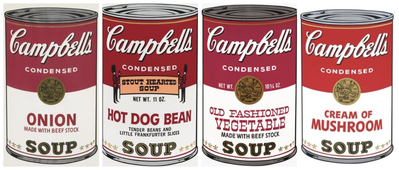 De Smaak van Hedendaagse Kunst: Andy Warhol's Soup I en Soup II Printseries