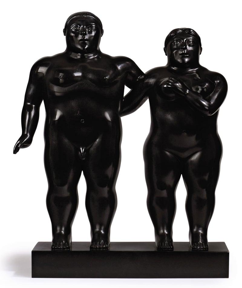 Fernando Botero – Man and Woman, . – Bronze