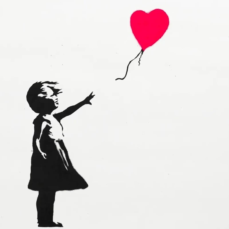 Banksy's Meisje met Ballon, 2004: Gesigneerde versus Ongesigneerde Prenten Banksy's Meisje met Ballon, 2004: Gesigneerde versus Ongesigneerde Prenten