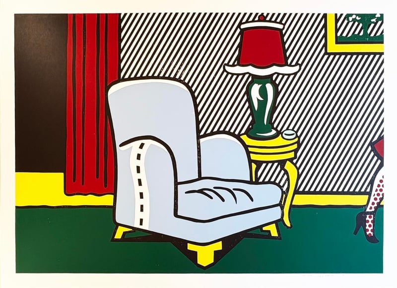 Roy Lichtenstein – La Sortie from the Interior Series, 1990 – Xylographie Roy Lichtenstein – La Sortie from the Interior Series, 1990 – Xylographie