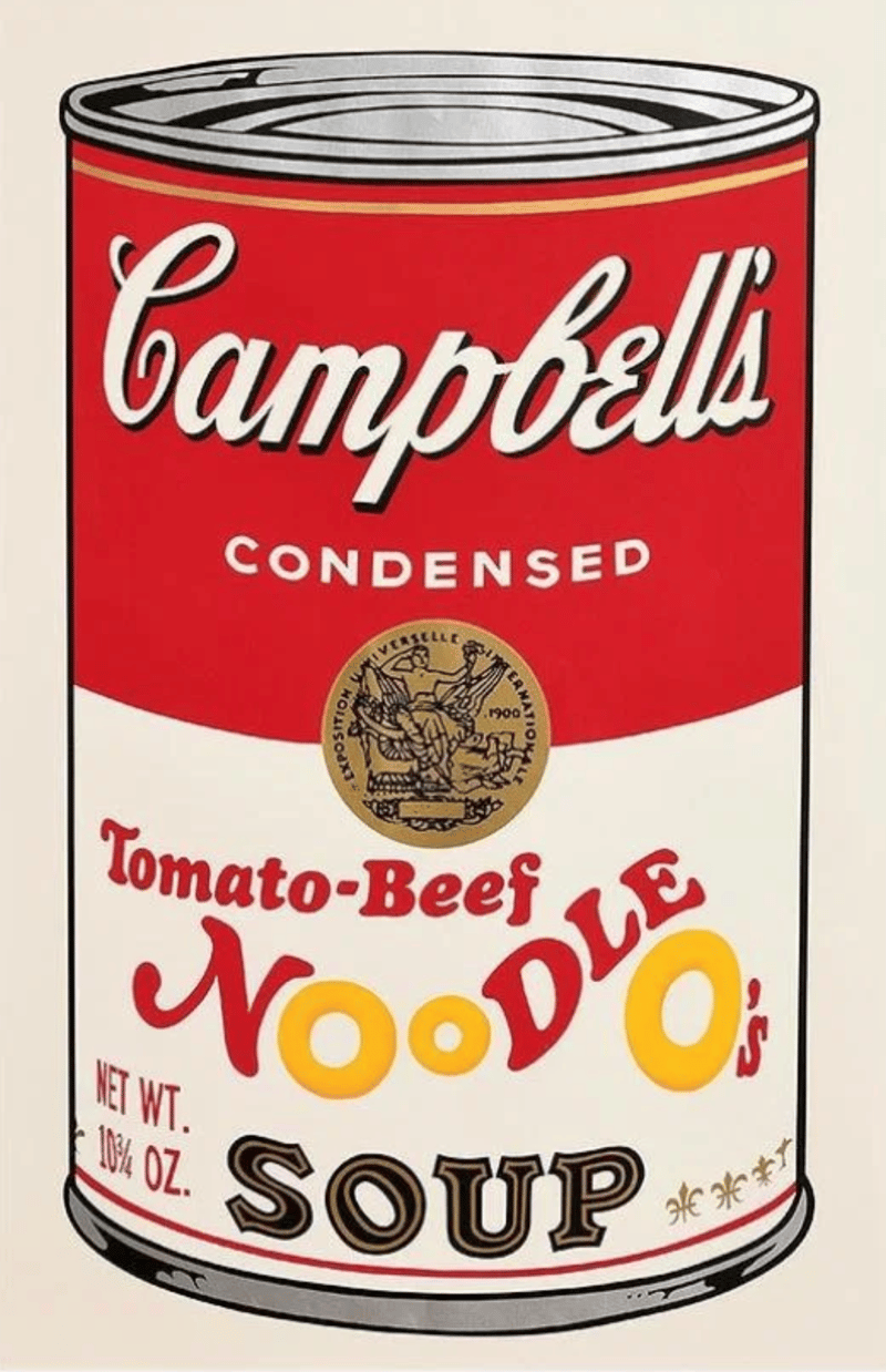 Andy Warhol – Tomato-Beef Noodle O's Soup (F. & S. II.61) (from Campbell’s Soup II), 1969 – Screen-print Andy Warhol – Tomato-Beef Noodle O's Soup (F. & S. II.61) (from Campbell’s Soup II), 1969 – Screen-print