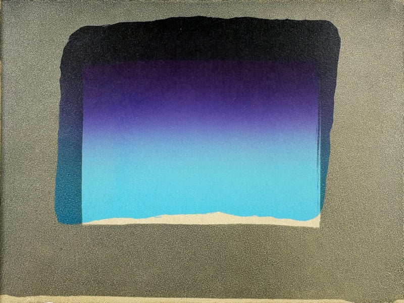 Howard Hodgkin – Sky, from More Indian Views, 1976 – Lithografie Howard Hodgkin – Sky, from More Indian Views, 1976 – Lithografie