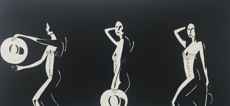 Alex Katz – Ariel (B+W), 2016 – Zeefdruk Alex Katz – Ariel (B+W), 2016 – Zeefdruk