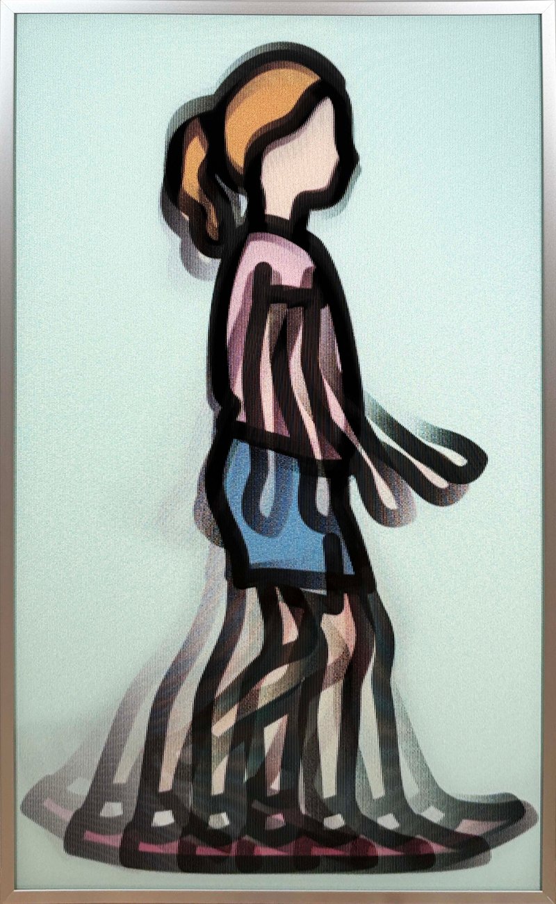 Julian Opie – Eliza from Children Walking, 2026 – Installatie