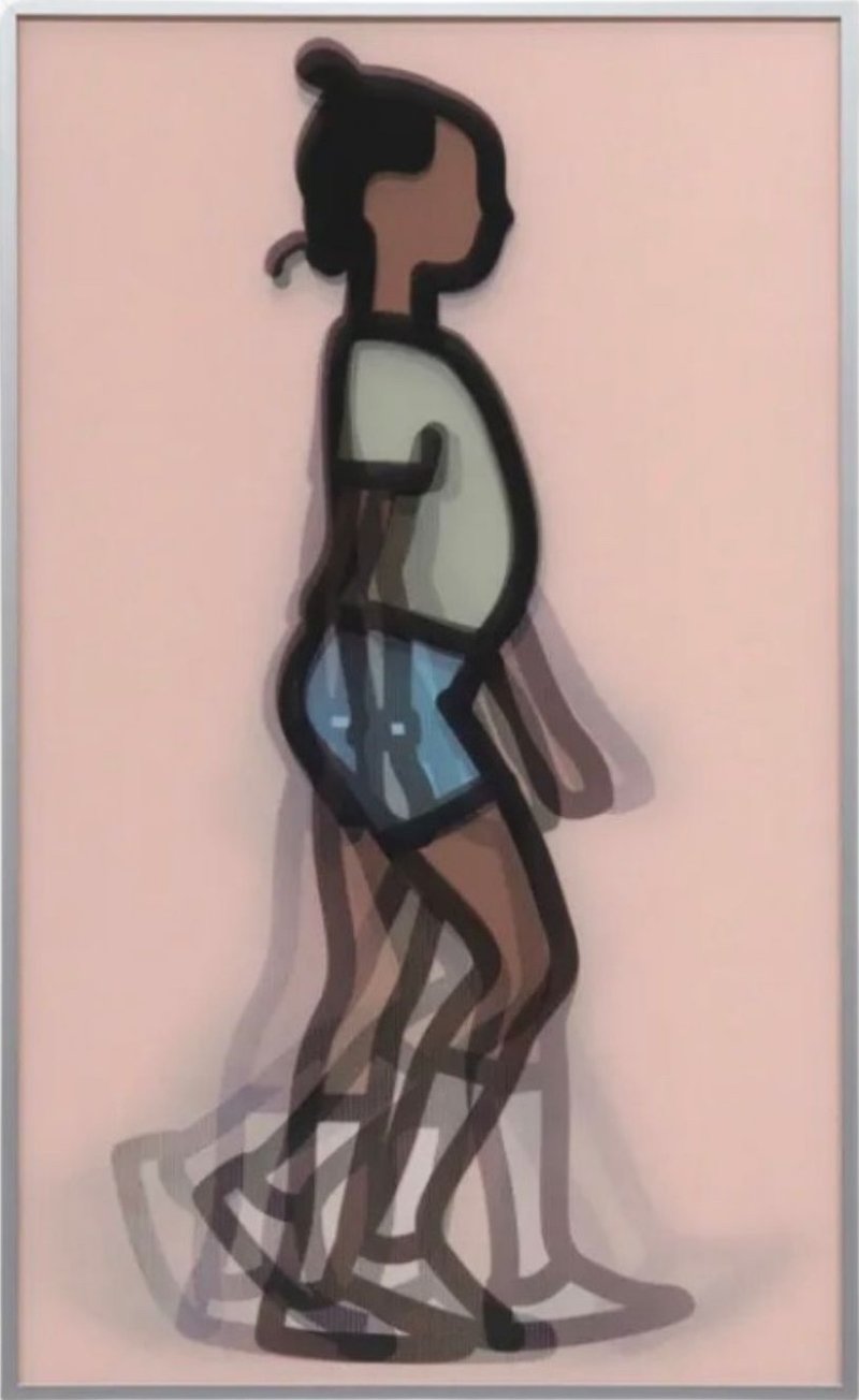 Julian Opie – Malia from Children Walking, 2026 – Installation Julian Opie – Malia from Children Walking, 2026 – Installation
