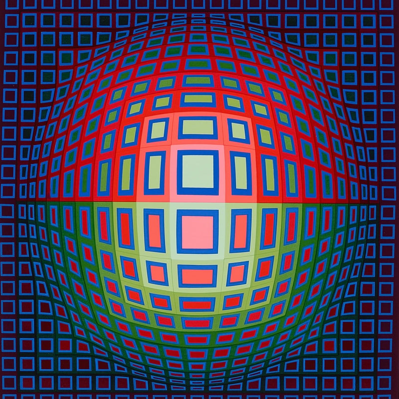 Kinetic Zebras and Optical Lines: The Night Skies of Victor Vasarely's Spacetime